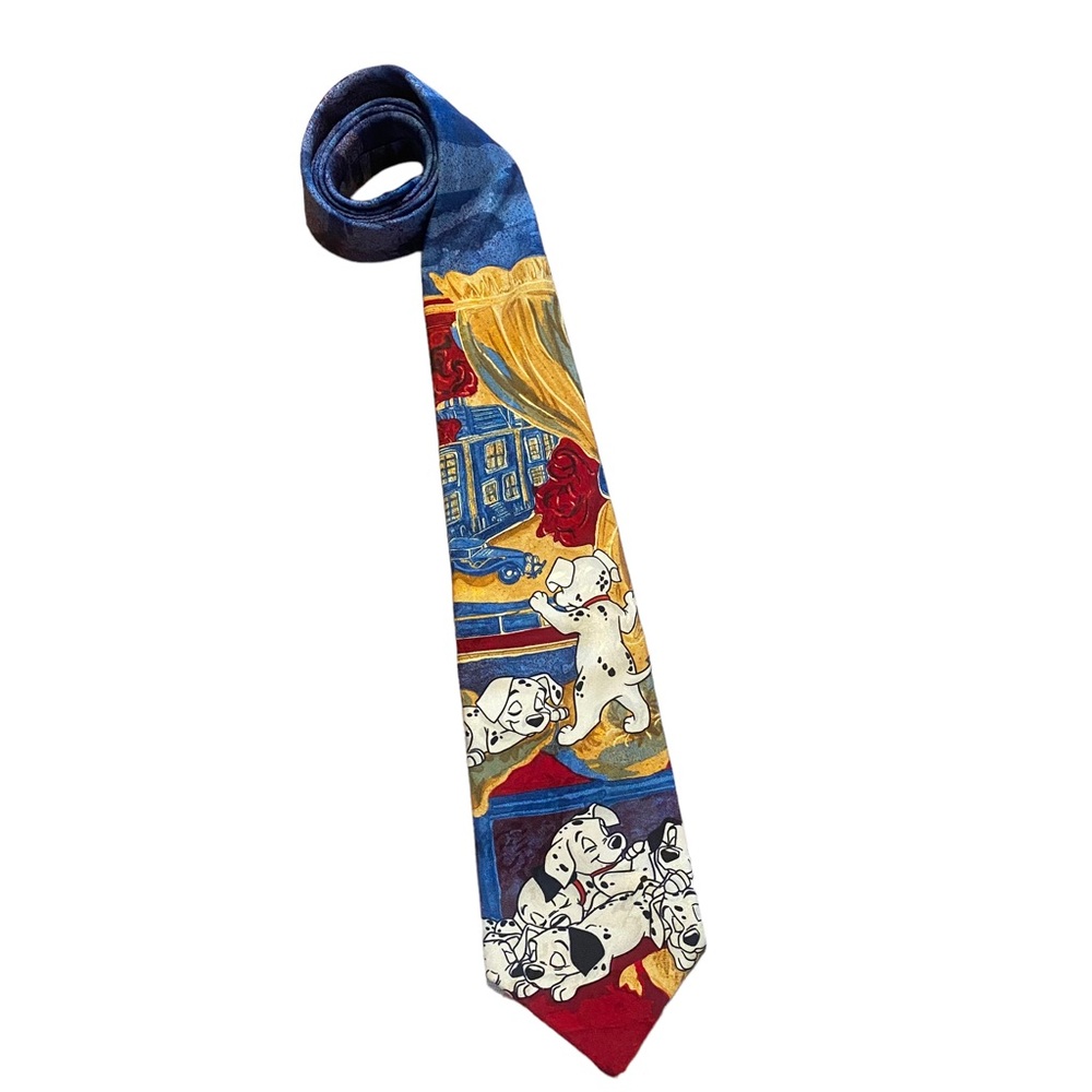Vintage 101 Dalmatians 100% Silk Disney Tie